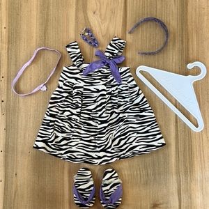 American Girl Doll Zebra Pattern Outfit